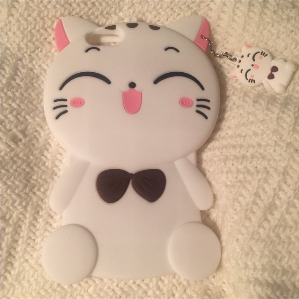 💐 Trisha Paytas White Kitty Cat charm phone case - Picture 6 of 8